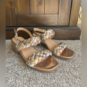 Steven Madden Jkenleyy Metallic Breaded Heel